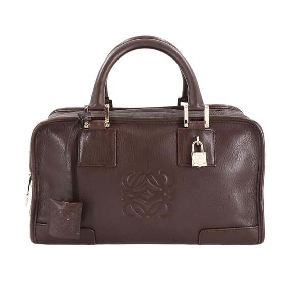 LOEWE Handbags - LOEWE Amazona 28 handbag in brown leather with silver hardware.